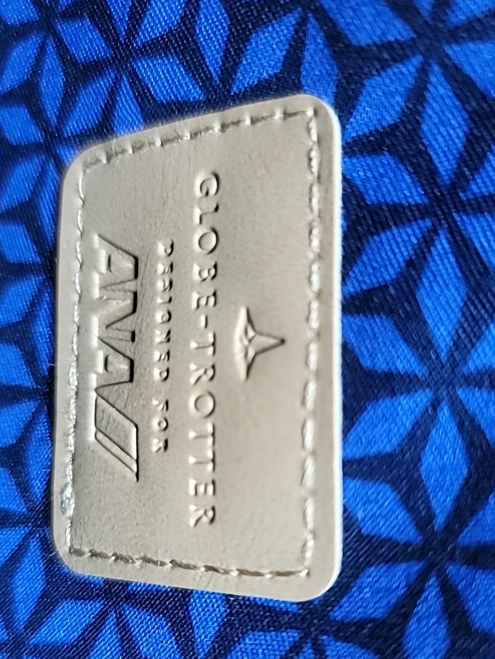 Light Blue Leather Wristlet Clutch with Tan Accents - Picture 5 of 6